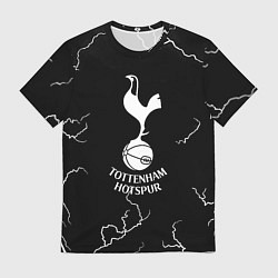 Футболка мужская Тоттенхэм Хотспур молнии, цвет: 3D-принт