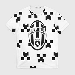 Футболка мужская Juventus x minecraft pattern, цвет: 3D-принт