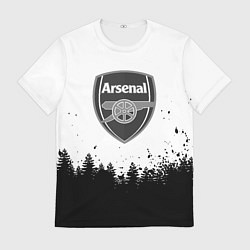Футболка мужская Arsenal черный лес, цвет: 3D-принт