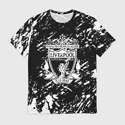 Футболка мужская Ливерпуль белые штриха красок, цвет: 3D-принт