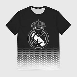 Футболка мужская Реал Мадрид текстура геометрия, цвет: 3D-принт