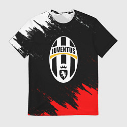 Футболка мужская Ювентус краски текстура, цвет: 3D-принт