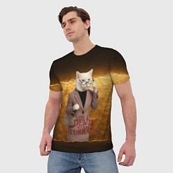 Футболка мужская Дьявол носит Пурада пародия, цвет: 3D-принт — фото 2