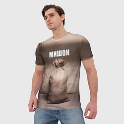 Футболка мужская Мишок, цвет: 3D-принт — фото 2