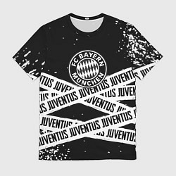 Футболка мужская Бавария Мюнхен x Ювентус, цвет: 3D-принт