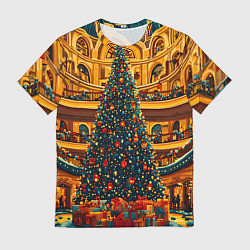 Футболка мужская Московская новогодняя елка, цвет: 3D-принт