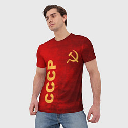 Футболка мужская Советский союз символика, цвет: 3D-принт — фото 2