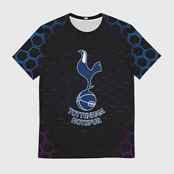 Футболка мужская ФК Тоттенхэм соты, цвет: 3D-принт