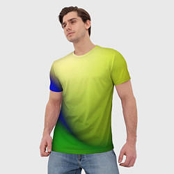 Футболка мужская The color is multicolored, цвет: 3D-принт — фото 2