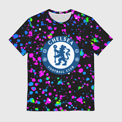 Футболка мужская Челси неоновые краски, цвет: 3D-принт