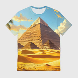 Футболка мужская Величие пирамид на закате, цвет: 3D-принт