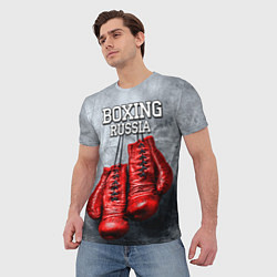 Футболка мужская Boxing Russia, цвет: 3D-принт — фото 2