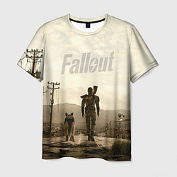 Футболка мужская Fallout City, цвет: 3D-принт