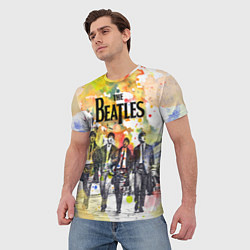 Футболка мужская The Beatles: Colour Spray, цвет: 3D-принт — фото 2