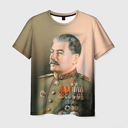 Футболка мужская Иосиф Сталин цвета 3D-принт — фото 1