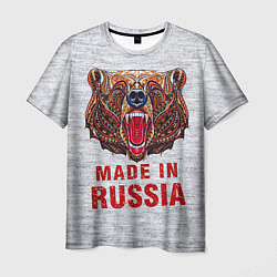 Футболка мужская Bear: Made in Russia, цвет: 3D-принт