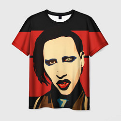 Футболка мужская Mаrilyn Manson, цвет: 3D-принт