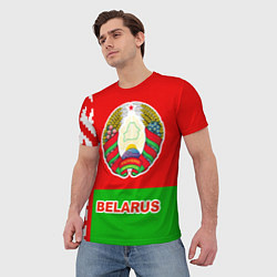 Футболка мужская Belarus Patriot, цвет: 3D-принт — фото 2