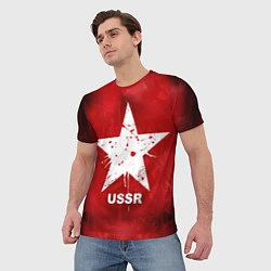 Футболка мужская USSR Star, цвет: 3D-принт — фото 2