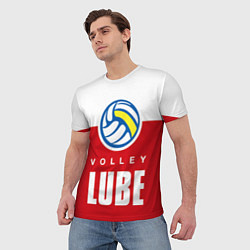 Футболка мужская Волейбол 62, цвет: 3D-принт — фото 2