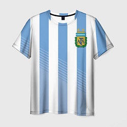 Футболка мужская Сборная Аргентины: ЧМ-2018, цвет: 3D-принт