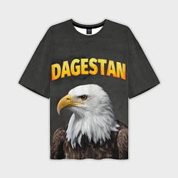 Футболка оверсайз мужская Dagestan Eagle, цвет: 3D-принт