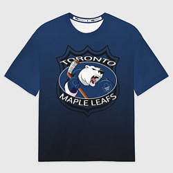 Футболка оверсайз мужская Toronto Maple Leafs, цвет: 3D-принт