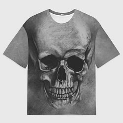 Мужская футболка оверсайз Череп