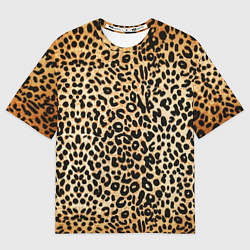 Мужская футболка оверсайз Гепард (шкура)