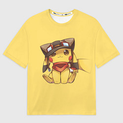 Футболка оверсайз мужская Pikachu, цвет: 3D-принт