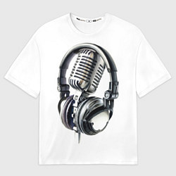 Футболка оверсайз мужская Диджей, цвет: 3D-принт