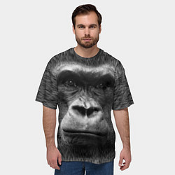 Футболка оверсайз мужская Взгляд, цвет: 3D-принт — фото 2