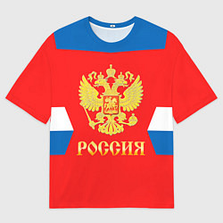 Футболка оверсайз мужская Сборная РФ: #27 PANARIN, цвет: 3D-принт