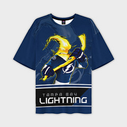 Футболка оверсайз мужская Bay Lightning, цвет: 3D-принт