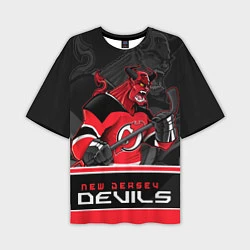 Мужская футболка оверсайз New Jersey Devils