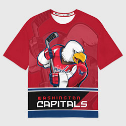 Футболка оверсайз мужская Washington Capitals, цвет: 3D-принт