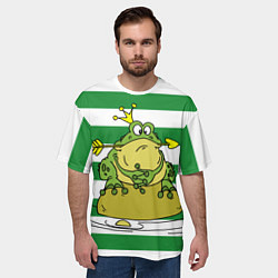Футболка оверсайз мужская Царевна лягушка, цвет: 3D-принт — фото 2