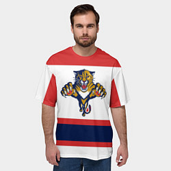 Футболка оверсайз мужская Florida Panthers, цвет: 3D-принт — фото 2