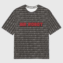 Футболка оверсайз мужская Mr. Robot: Binary code, цвет: 3D-принт