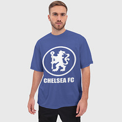 Футболка оверсайз мужская Chelsea FC, цвет: 3D-принт — фото 2