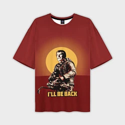 Мужская футболка оверсайз Stalin: Ill Be Back