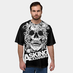 Футболка оверсайз мужская Asking Alexandria, цвет: 3D-принт — фото 2