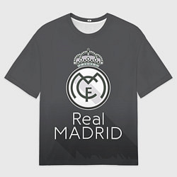 Футболка оверсайз мужская Real Madrid, цвет: 3D-принт