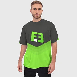Футболка оверсайз мужская FlipSid3 Uniform, цвет: 3D-принт — фото 2