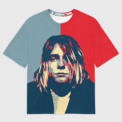 Футболка оверсайз мужская Kurt Cobain, цвет: 3D-принт