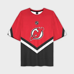 Мужская футболка оверсайз NHL: New Jersey Devils