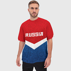 Футболка оверсайз мужская Russia Team, цвет: 3D-принт — фото 2