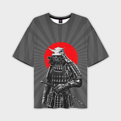 Мужская футболка оверсайз Мертвый самурай