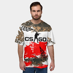 Футболка оверсайз мужская CS:GO Roll Cage, цвет: 3D-принт — фото 2