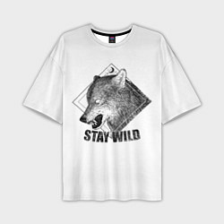 Мужская футболка оверсайз Stay Wild